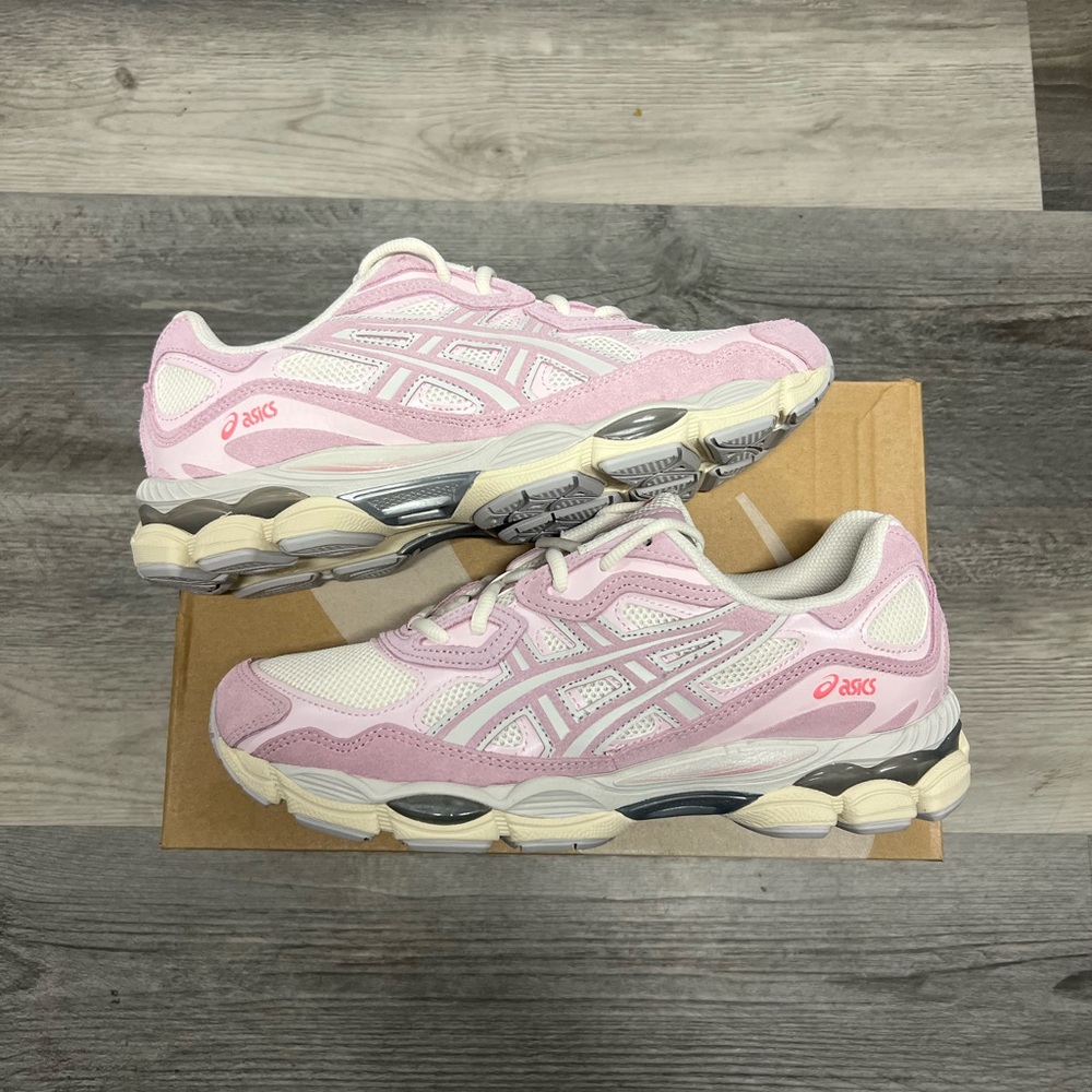 ASICS Pink and Cream Athletic Shoes